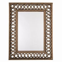 зеркало прямоугольное настенное латунь cross stitch framed в Махачкале