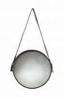 зеркало на ремне круглое металлическое диаметр 38 см iron and rope round в Махачкале