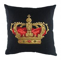 подушка с картинкой короны king crown black в Махачкале