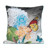декоративная подушка голубая гортензия botanical style в Махачкале
