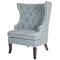 кресло мягкое с ушами бирюзовое gramercy club chair в Махачкале