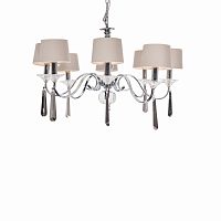 люстра nickel and black crystal 8 плафонов хром в Махачкале