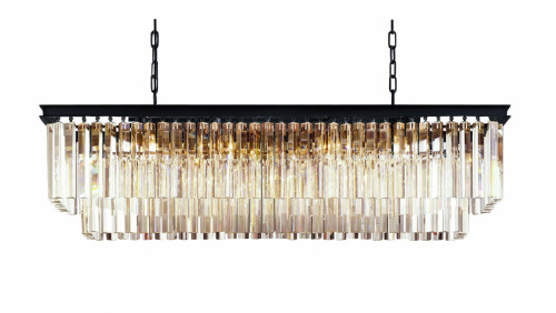 люстра odeon l120 black&glass серая, прозрачная в Махачкале