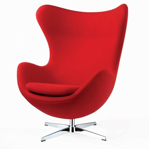 кресло egg chair кашемир красное в Махачкале