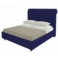 кровать sweet dreams 90х200 велюр синий р в Махачкале