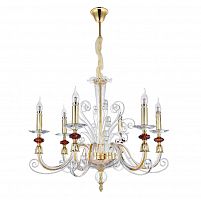 подвесная люстра crystal lux catarina sp6 gold/transparent-cognac в Махачкале