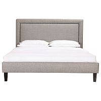 кровать двуспальная 180х200 серая laval upholstered в Махачкале