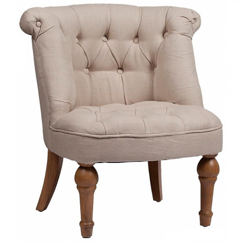кресло sophie tufted slipper chair бежевое в Махачкале