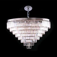 подвесная люстра newport 31127/s nickel матовый никель, белая в Махачкале