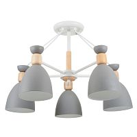 потолочная люстра freya delia fr5033cl-05w серая в Махачкале