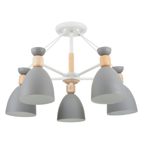 потолочная люстра freya delia fr5033cl-05w серая в Махачкале