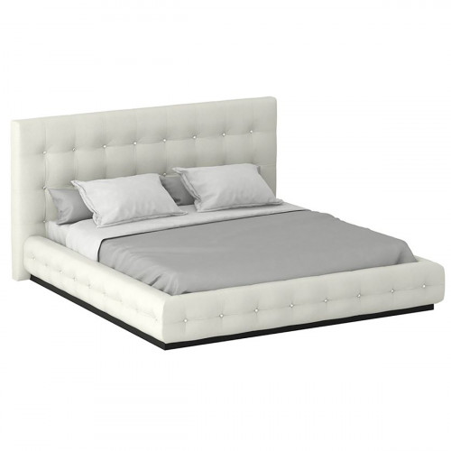 кровать двуспальная 160х200 белая kristal white в Махачкале