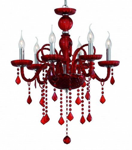 подвесная люстра ideal lux giudecca sp6 rosso в Махачкале