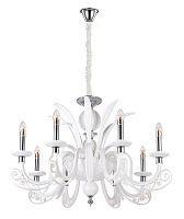 подвесная люстра crystal lux letisia sp8 white белая в Махачкале