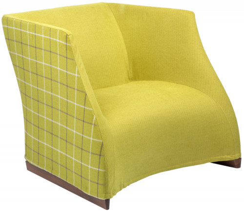 кресло vivienne armchair yellow checkerboard в Махачкале
