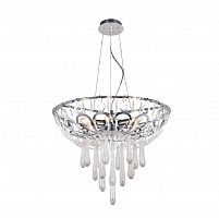 подвесная люстра crystal lux dorotea sp5 d450 chrome прозрачная в Махачкале