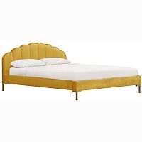 кровать двуспальная 180x200 желтая isabella platform в Махачкале