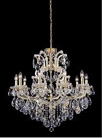 подвесная люстра crystal lux isabel sp11 gold/transparent золото в Махачкале