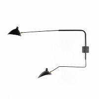 настенный светильник sconce mouille 2 лампы 2 черный в Махачкале