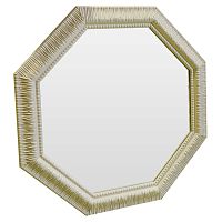 зеркало восьмиугольное бежевое с резьбой cozy beige в Махачкале
