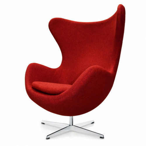 кресло egg chair темно-красное в Махачкале