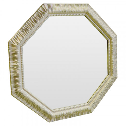 зеркало восьмиугольное бежевое с резьбой cozy beige в Махачкале