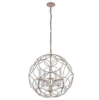 подвесная люстра crystal lux aria sp5 silver в Махачкале
