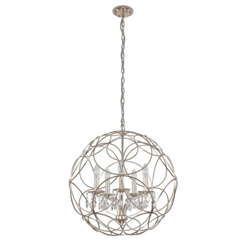 подвесная люстра crystal lux aria sp5 silver в Махачкале