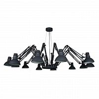подвесная люстра arte lamp ragno a2043sp-12bk черная в Махачкале