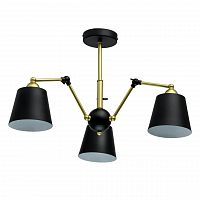 потолочная люстра mw-light таун 5 691011403 черная в Махачкале