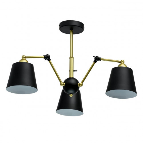 потолочная люстра mw-light таун 5 691011403 черная в Махачкале