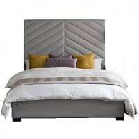 кровать двуспальная 160х200 серая shanti в Махачкале