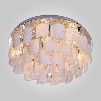 потолочная люстра eurosvet cascade 80117/9 хром/белый в Махачкале