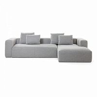 диван blok sofa 3 правый угол светло-серый от la forma (ex julia grup) в Махачкале