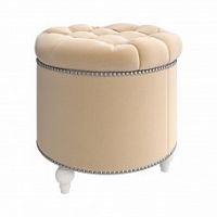 пуф круглый modena beige бежевый в Махачкале