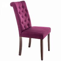 стул деревянный amelia dark walnut / fabric purple в Махачкале