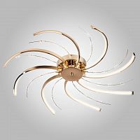 потолочная светодиодная люстра eurosvet twist 90054/8 золото в Махачкале