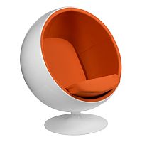 кресло eero aarnio style ball chair оранжевое в Махачкале