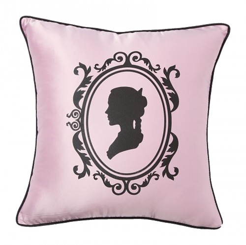 подушка с изображением женского силуэта ladies' profile pink в Махачкале