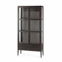 книжный шкаф altino витрина коричневый в Махачкале
