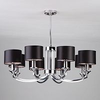 подвесная люстра eurosvet diana 60067/8 хром черная в Махачкале