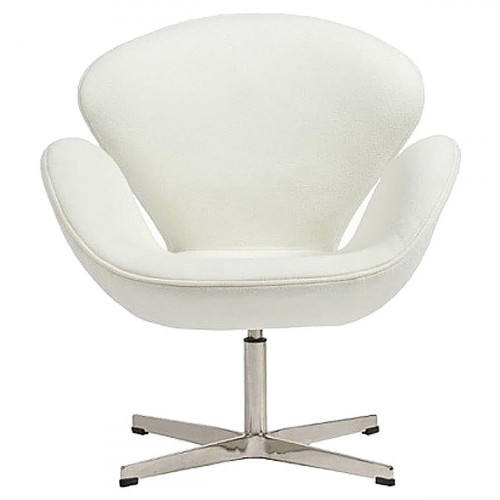 кресло swan chair кашемир белое в Махачкале