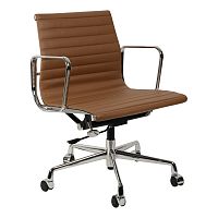 кресло eames style коричневая кожа в Махачкале