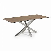 стол arya 200x100 st steel matt, фарфор iron cor c795k10 от la forma (ex julia grup) в Махачкале