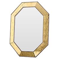 зеркало золотое восьмиугольное в состаренной раме aristocrat gold в Махачкале