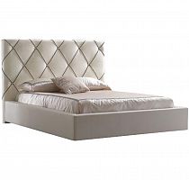 кровать двуспальная 160х200 бежевая kalibry в Махачкале