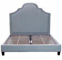 кровать двуспальная 160х200 бирюзовая из велюра guss в Махачкале