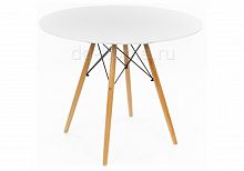 стол деревянный eames style 90 см белый в Махачкале