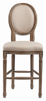 барный стул деревянный мягкий vintage french round кремовый лен в Махачкале