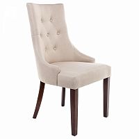 стул деревянный elegance dark walnut / fabric cream в Махачкале